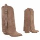 Damen Western- & Bikerboots - khaki