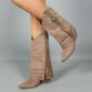 Damen Western- & Bikerboots - khaki