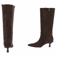 Damen High-Heel Stiefel - brown