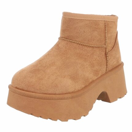 Damen Winterstiefeletten - camel