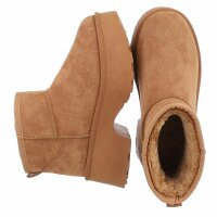 Damen Winterstiefeletten - camel