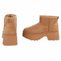 Damen Winterstiefeletten - camel
