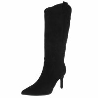 Damen High-Heel Stiefeletten - black