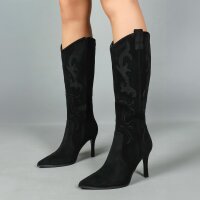 Damen High-Heel Stiefeletten - black