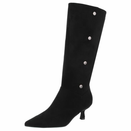 Damen High-Heel Stiefeletten - black