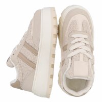 Damen Low-Sneakers - beige