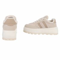 Damen Low-Sneakers - beige