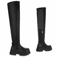 Damen Overknee-Stiefel - black