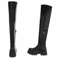 Damen Overknee-Stiefel - black