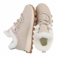 Damen Low-Sneakers - beige