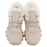 Damen Low-Sneakers - beige