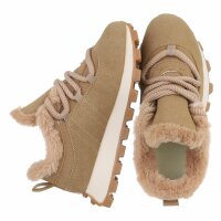 Damen Low-Sneakers - khaki
