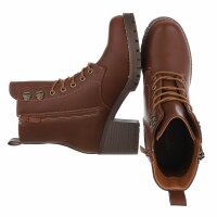 Damen Schnürstiefeletten - camel