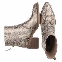 Damen Klassische Stiefeletten - gold