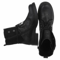 Damen Schnürstiefeletten - black