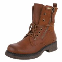 Damen Schnürstiefeletten - camel