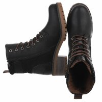 Damen Schnürstiefeletten - black