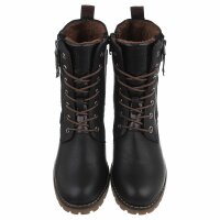 Damen Schnürstiefeletten - black