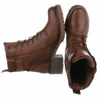 Damen Schnürstiefeletten - camel