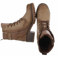 Damen Schnürstiefeletten - khaki