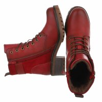 Damen Schnürstiefeletten - red