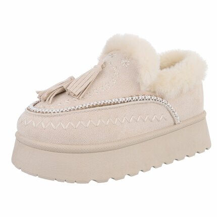 Damen Winterstiefeletten - beige