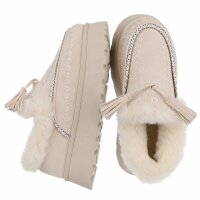 Damen Winterstiefeletten - beige