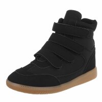 Damen Keilabsatz-Sneakers - black