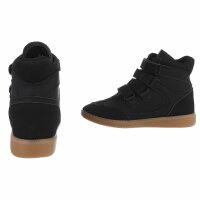 Damen Keilabsatz-Sneakers - black