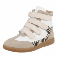 Damen Keilabsatz-Sneakers - zebra