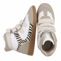 Damen Keilabsatz-Sneakers - zebra