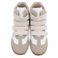 Damen Keilabsatz-Sneakers - zebra