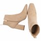 Damen High-Heel Stiefeletten - beige