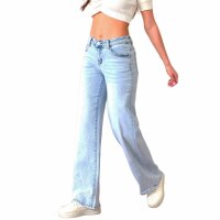Damen High Waist Jeans von Laulia - L.blue