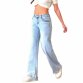 Damen High Waist Jeans von Laulia - L.blue