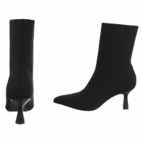 Damen High-Heel Stiefeletten - black