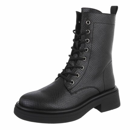 Damen Schnürstiefeletten - snake