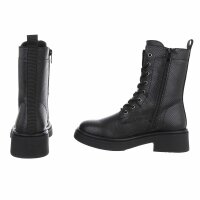 Damen Schnürstiefeletten - snake