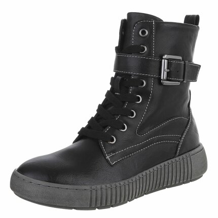Damen Schnürstiefeletten - black