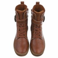 Damen Schnürstiefeletten - camel