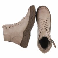 Damen Schnürstiefeletten - khaki