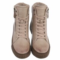 Damen Schnürstiefeletten - khaki