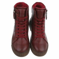 Damen Schnürstiefeletten - wine