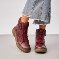 Damen Schnürstiefeletten - wine