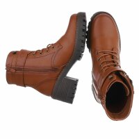 Damen Schnürstiefeletten - camel