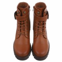 Damen Schnürstiefeletten - camel