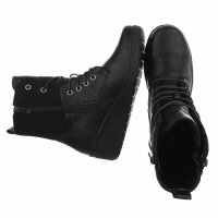 Damen Schnürstiefeletten - black