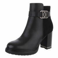 Damen High-Heel Stiefeletten - black