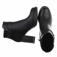 Damen High-Heel Stiefeletten - black