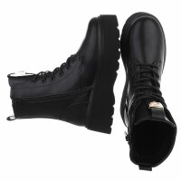 Damen Schnürstiefeletten - black